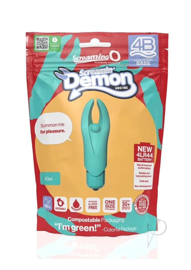 4b Demon Rechargeable Silicone Mini Clitoral Stimulating Vibrator Screaming O Female Sex Toys