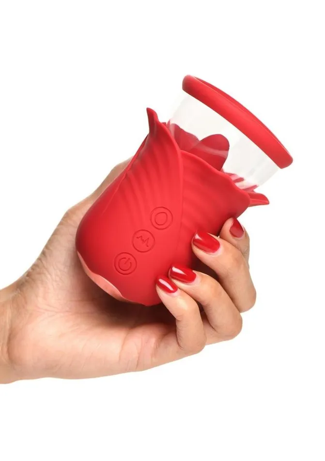 Bloomgasm Lily Lover Sucking and Vibrating Rechargeable Silicone Clitoral Stimulator Bloomgasm Female Sex Toys