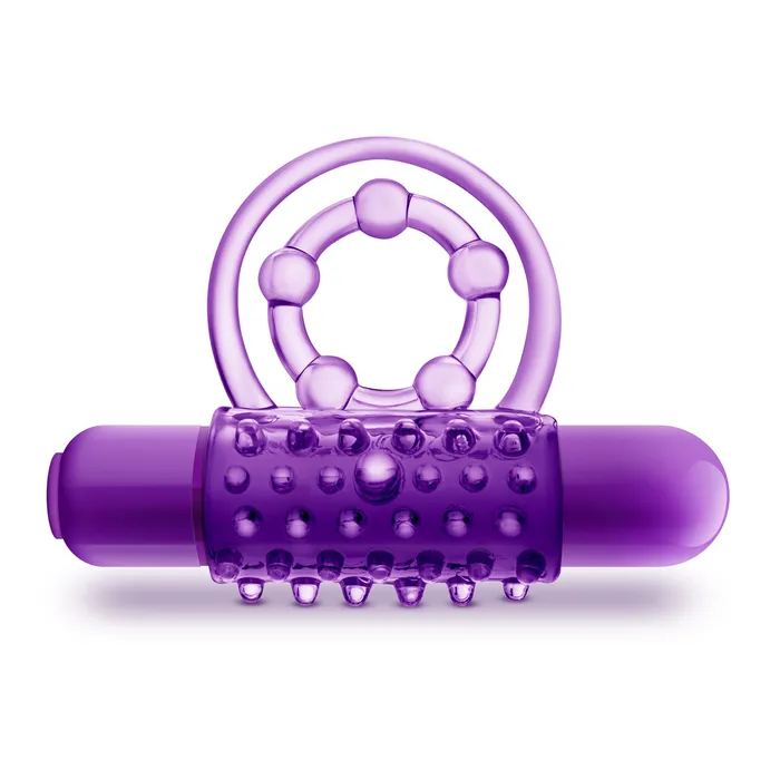Blush Novelties Couples Play With Me the Player Vibrating Double Strap Ring Purple Blush Novelties Couples Play With Me the Player Vibrating Double Strap Ring Purple