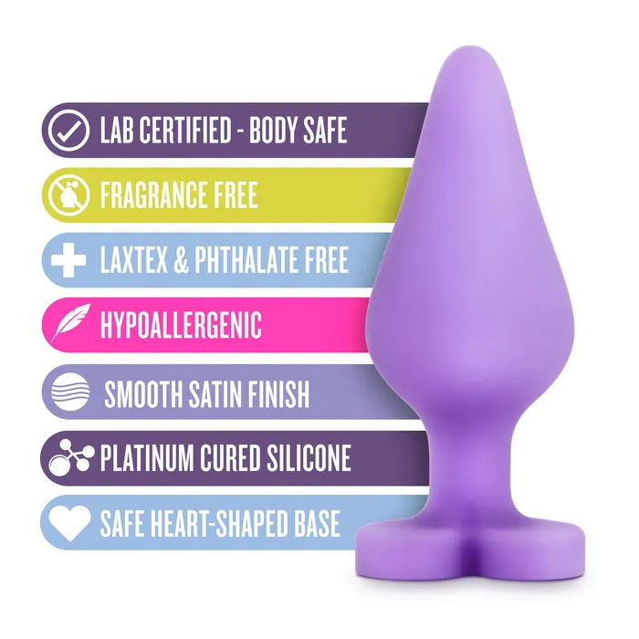 Blush Novelties Naughtier Candy Hearts Fuck Me Purple Vibrators