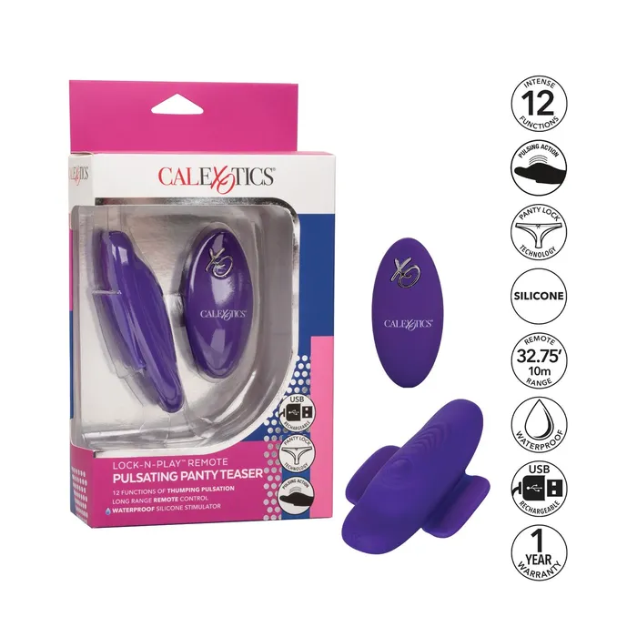 CalExotics Female Sex Toys LockNPlay Remote Pulsating Panty Teaser