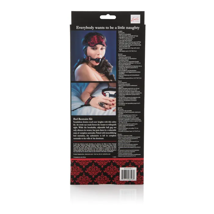California Exotic Couples Scandal Bed Restraint Kit