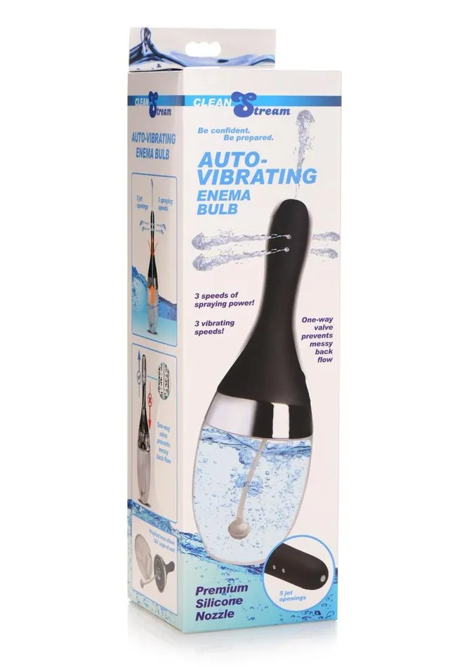 Cleanstream Female Sex Toys Cleanstream Automatic Vibrating Rechargeable Silicone Enema Bulb