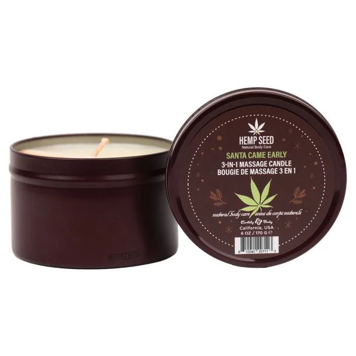 Couples Earthly Body Hemp Seed 3In1 Massage Candle Santa Came Early Honey Cinnamon Maple 170 g Couples Earthly Body Hemp Seed 3In1 Massage Candle Santa Came Early Honey Cinnamon Maple 170 g