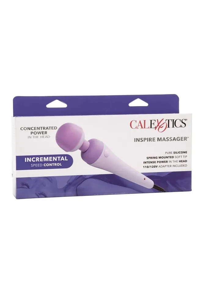 Couture Collection Inspire Wand Massager with Silicone Attachments CalExotics Female Sex Toys