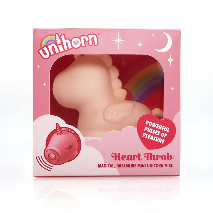 Creative Conceptions Vibrators Unihorn Heart Throb Pink USB Rechargeable Flicking Stimulator