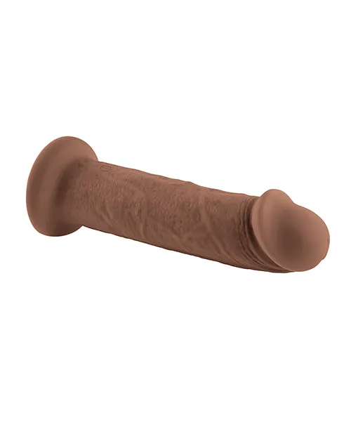 Dildos Evolved Novelties INC Evolved 7 Girthy Vibrating Dong Dark