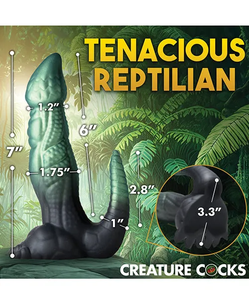 Dildos Xr LLC Creature Cocks Dickosaur Dinosaur Silicone Dildo BlackTeal