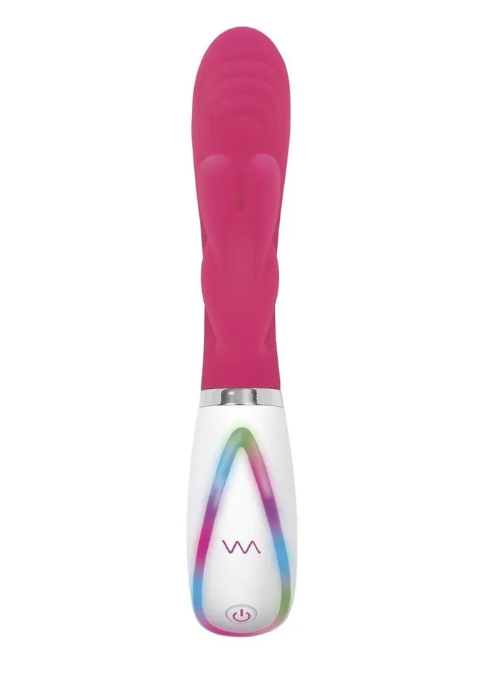 Disco Bunny Rechargeable Silicone Rabbit Vibrator with Dual Stimulation Evolved Female Sex Toys