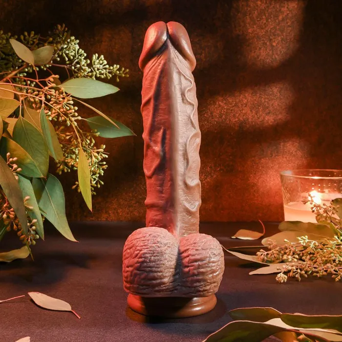Evolved REALISTIC DILDO 8 DARK 21 cm Dong Evolved Dildos