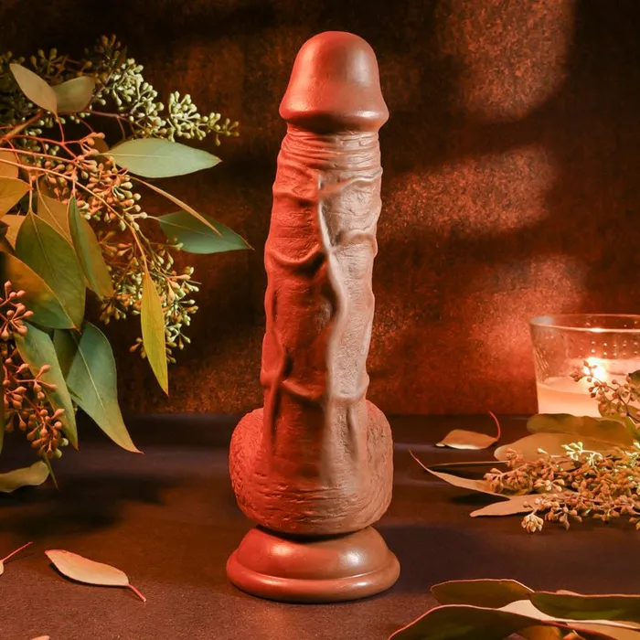 Evolved REALISTIC DILDO 8 DARK 21 cm Dong Evolved Dildos