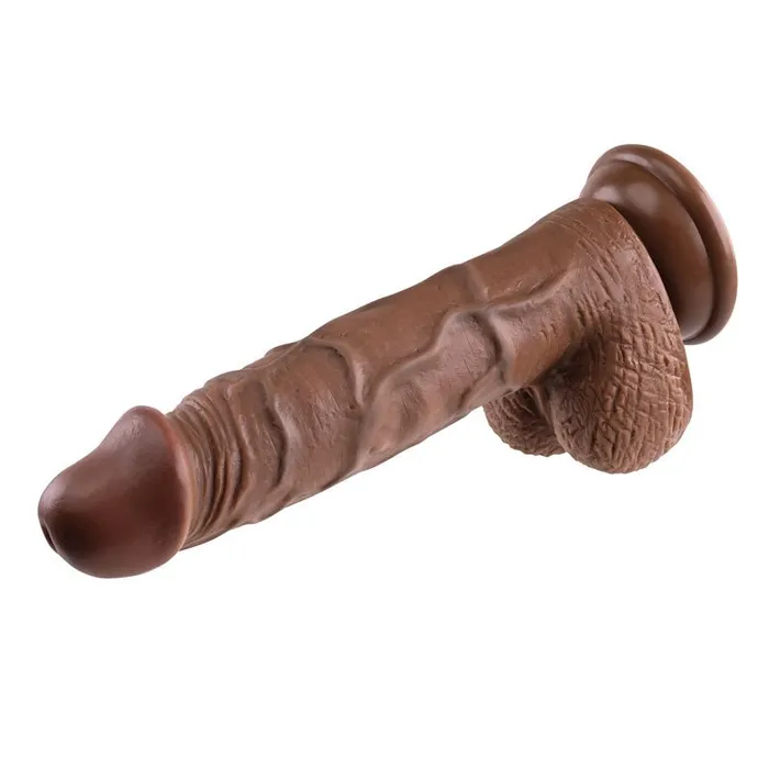 Evolved REALISTIC DILDO 8 DARK 21 cm Dong Evolved Dildos