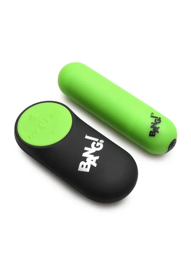Female Sex Toys BANG Bang 28x Glow In The Dark Rechargeable Silicone Bullet with Remote Female Sex Toys BANG Bang 28x Glow In The Dark Rechargeable Silicone Bullet with Remote