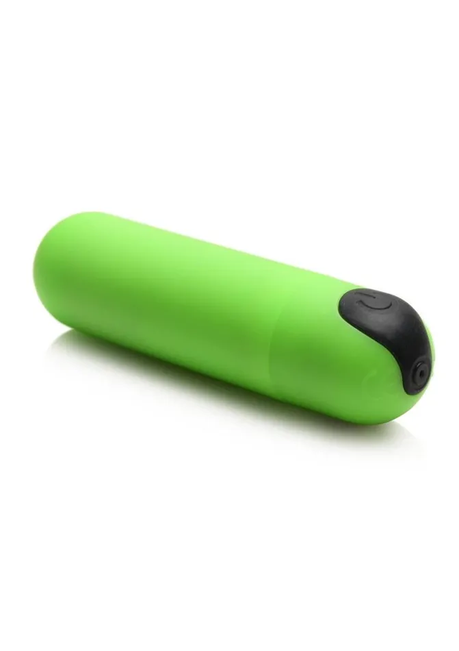 Female Sex Toys BANG Bang 28x Glow In The Dark Rechargeable Silicone Bullet with Remote