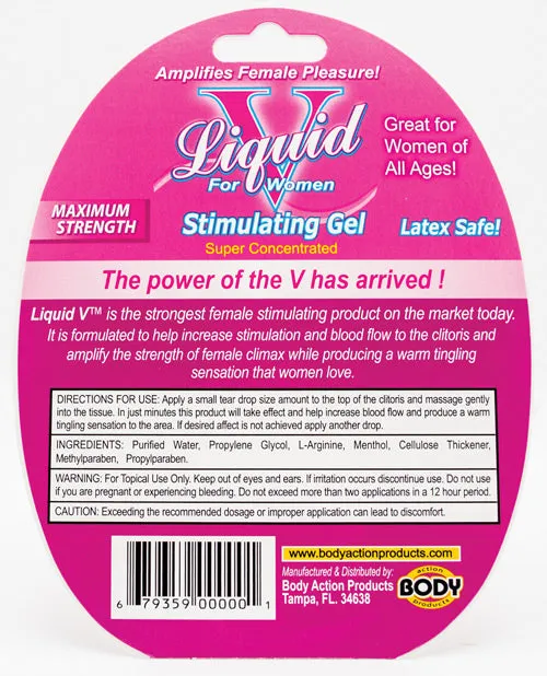 Female Sex Toys Body Action Products Liquid V Female Stimulant 10 ml Bottle in Clamshell