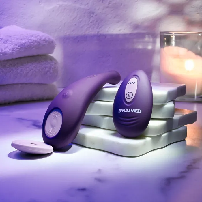 Female Sex Toys Evolved Evolved PANTY PARTY Purple USB Rechargeable Panty Vibrator with Remote Control Female Sex Toys Evolved Evolved PANTY PARTY Purple USB Rechargeable Panty Vibrator with Remote Control