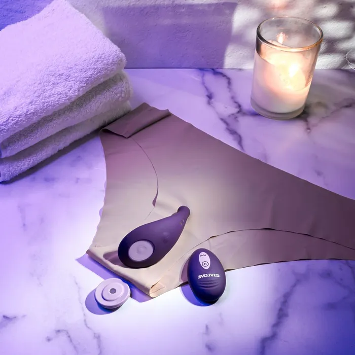 Female Sex Toys Evolved Evolved PANTY PARTY Purple USB Rechargeable Panty Vibrator with Remote Control Female Sex Toys Evolved Evolved PANTY PARTY Purple USB Rechargeable Panty Vibrator with Remote Control