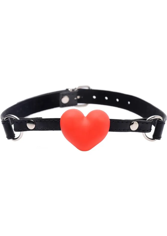 Female Sex Toys Frisky Frisky Heart Beat Silicone Heart Shaped Mouth Gag
