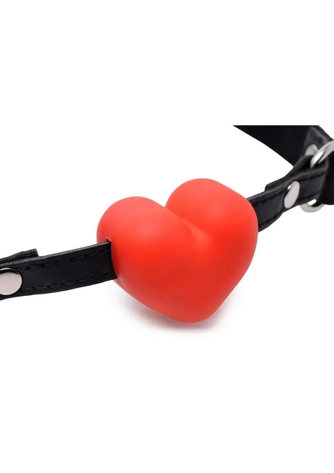 Female Sex Toys Frisky Frisky Heart Beat Silicone Heart Shaped Mouth Gag