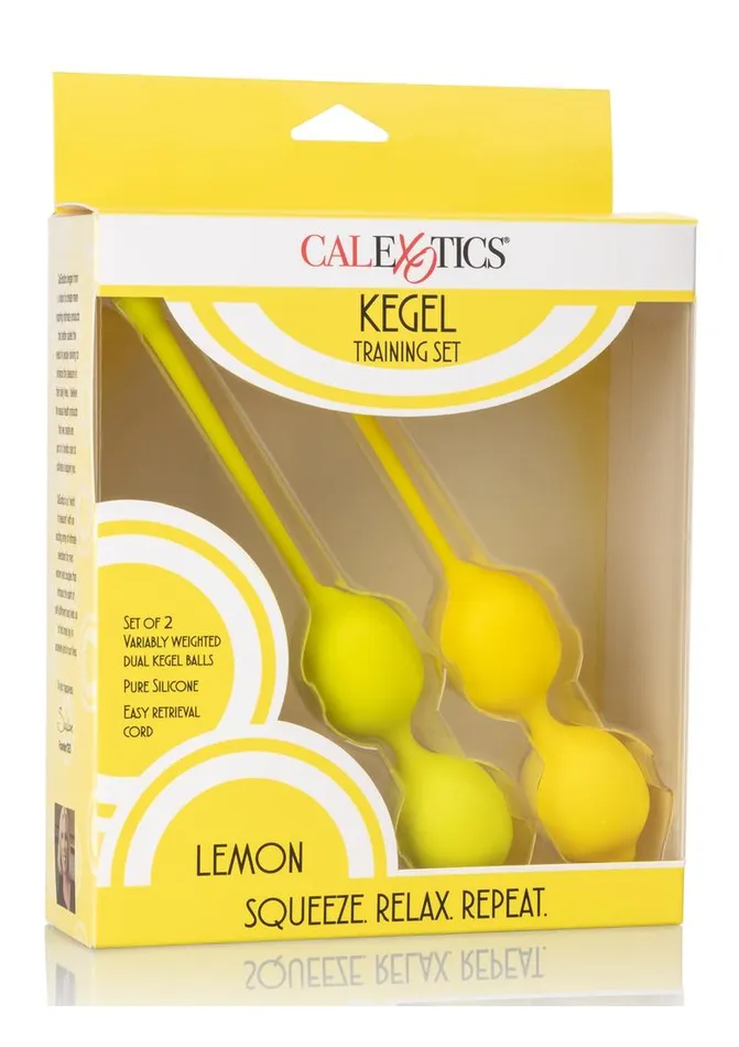 Female Sex Toys Kegel Training Set Lemon Silicone Kegel Female Sex Toys Kegel Training Set Lemon Silicone Kegel