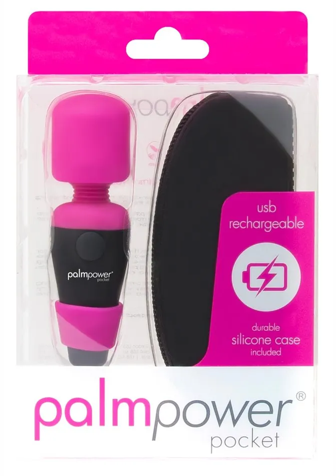 Female Sex Toys Palmpower Palmpower Pocket Silicone Rechargeable Mini Wand Massager