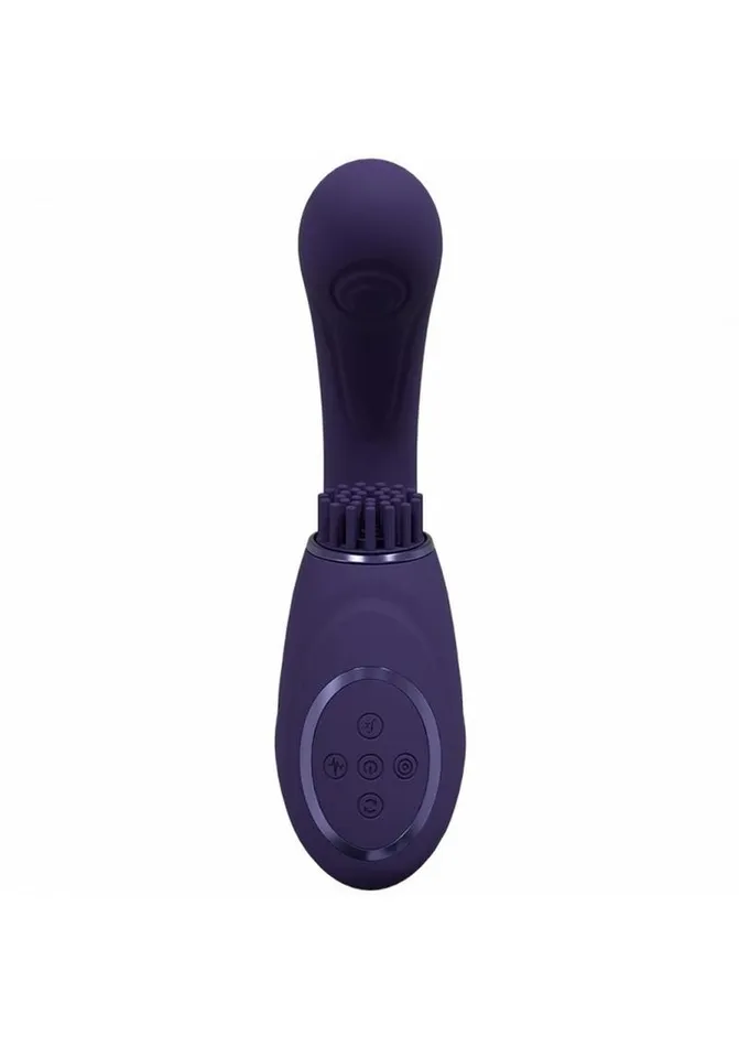 Female Sex Toys Vive by Shots Vive Gen Rechargeable Silicone Triple Motor GSpot Vibrator with Pulse Wave