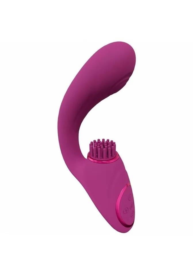 Female Sex Toys Vive by Shots Vive Gen Rechargeable Silicone Triple Motor GSpot Vibrator with Pulse Wave