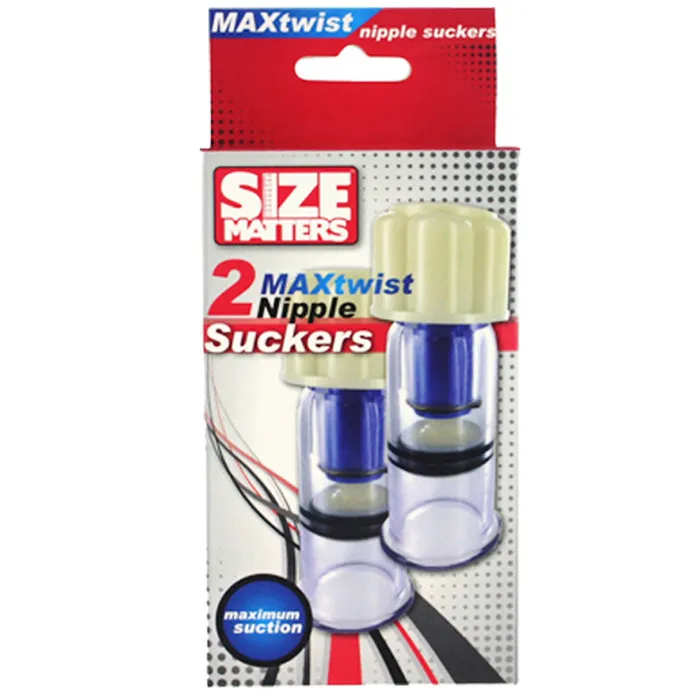 Female Sex Toys XR Brands Size Matters MaxTwist Nipple Suckers