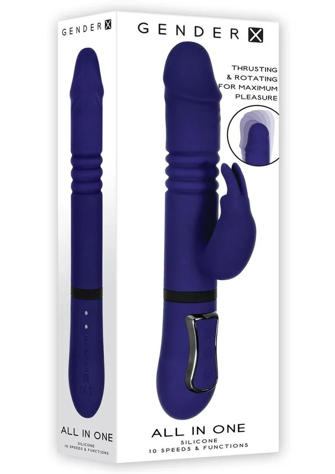 Gender X Female Sex Toys Gender X All In One Rechargeable Silicone Rabbit Vibrator