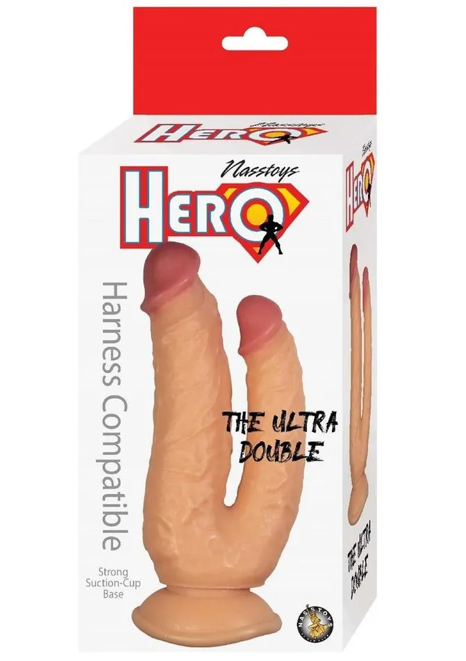 Hero The Ultra Double Dildo with Suction Cup Hero Female Sex Toys