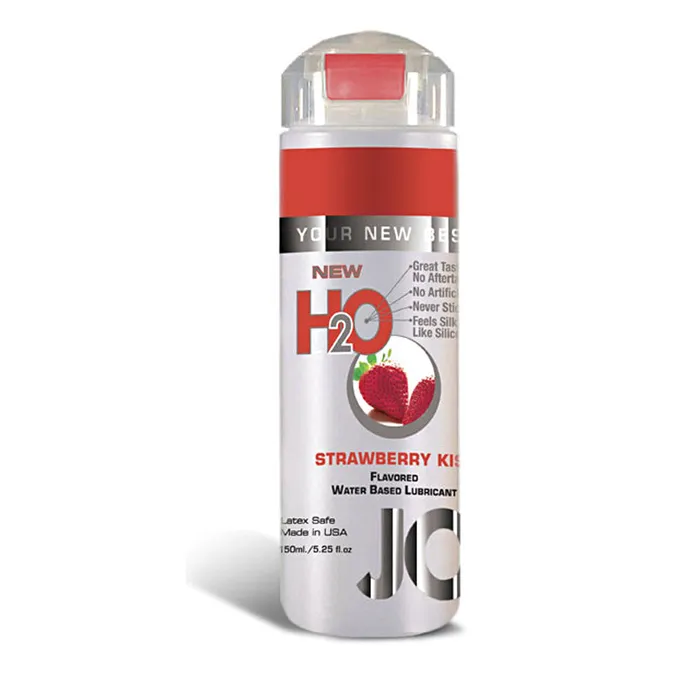 JO H2O Strawberry Kiss 525 Oz Flavored Lube System JO Vibrators