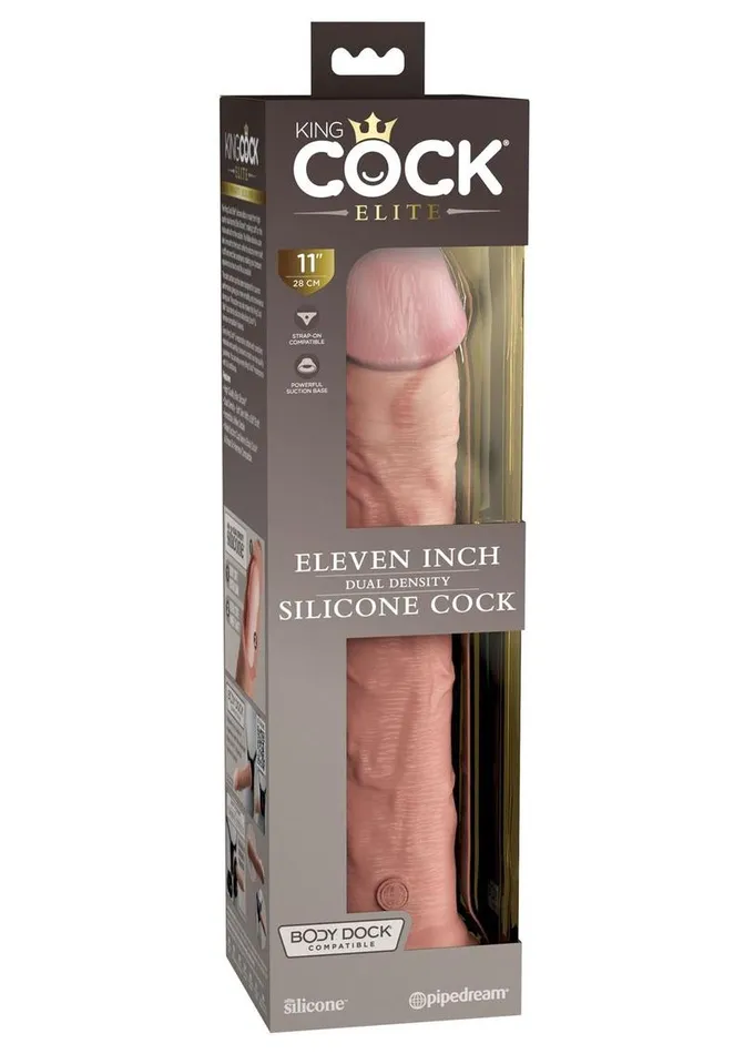 King Cock Female Sex Toys King Cock Elite Dual Density Silicone Dildo
