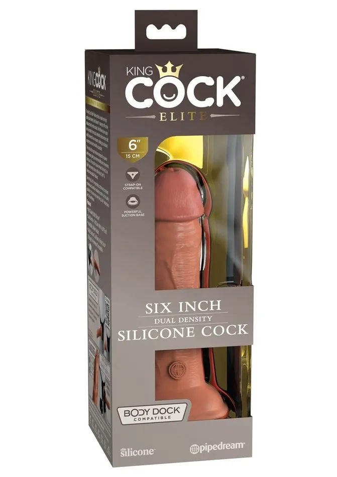 King Cock Female Sex Toys King Cock Elite Dual Density Silicone Dildo