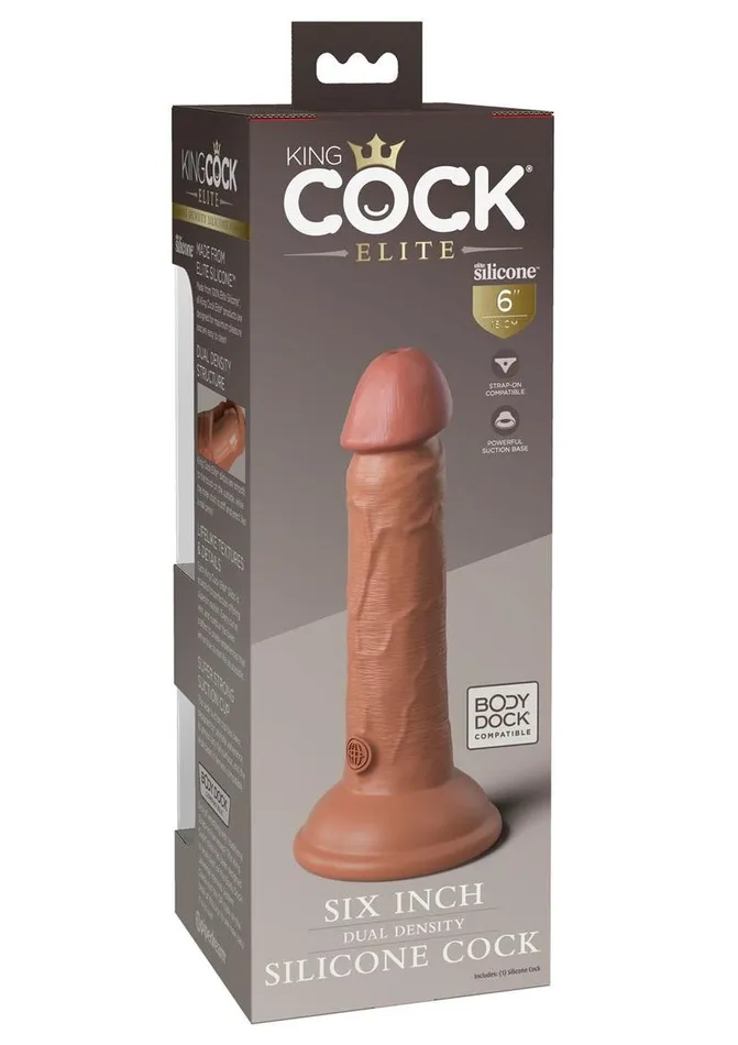 King Cock Female Sex Toys King Cock Elite Dual Density Silicone Dildo
