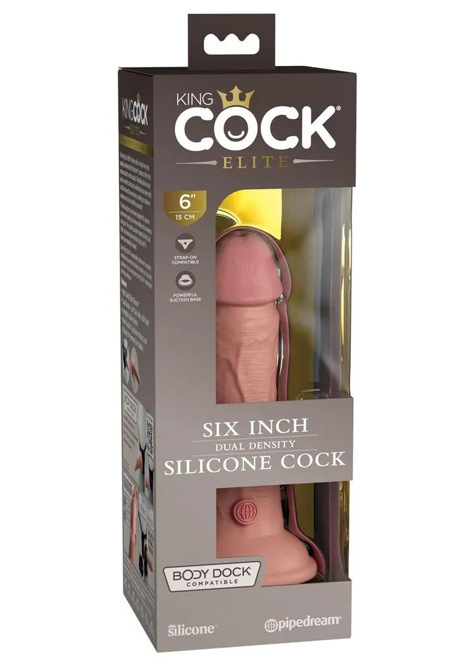 King Cock Female Sex Toys King Cock Elite Dual Density Silicone Dildo