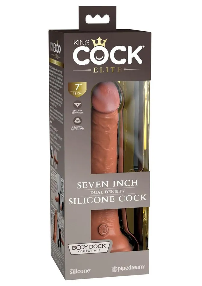 King Cock Female Sex Toys King Cock Elite Dual Density Silicone Dildo