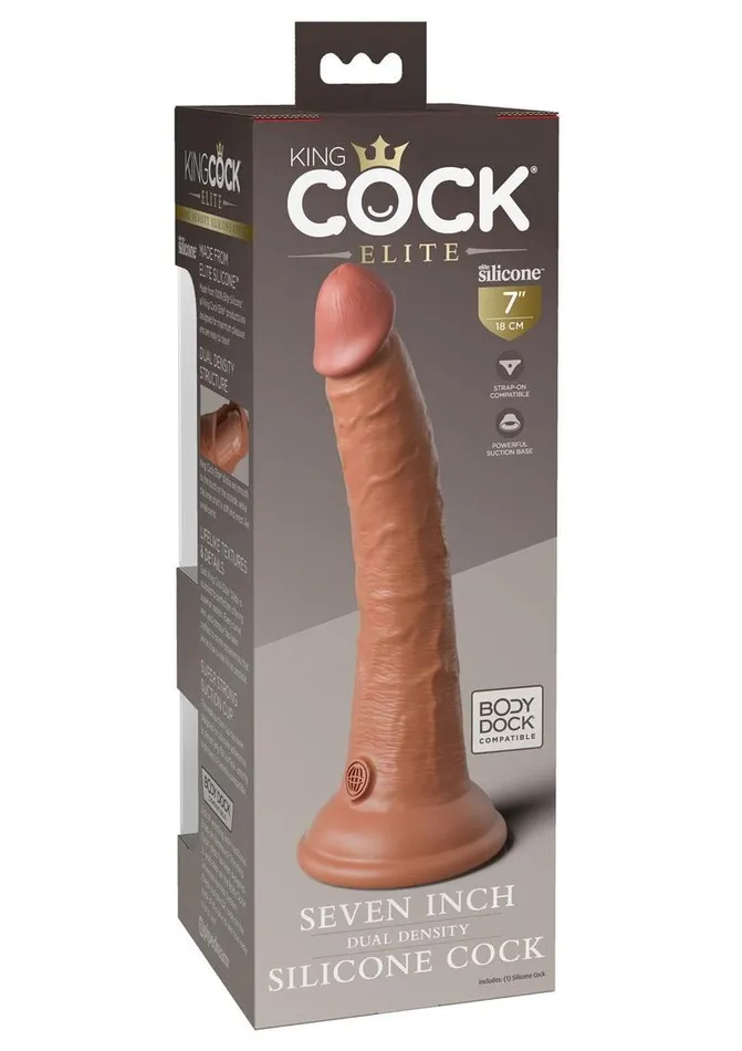 King Cock Female Sex Toys King Cock Elite Dual Density Silicone Dildo