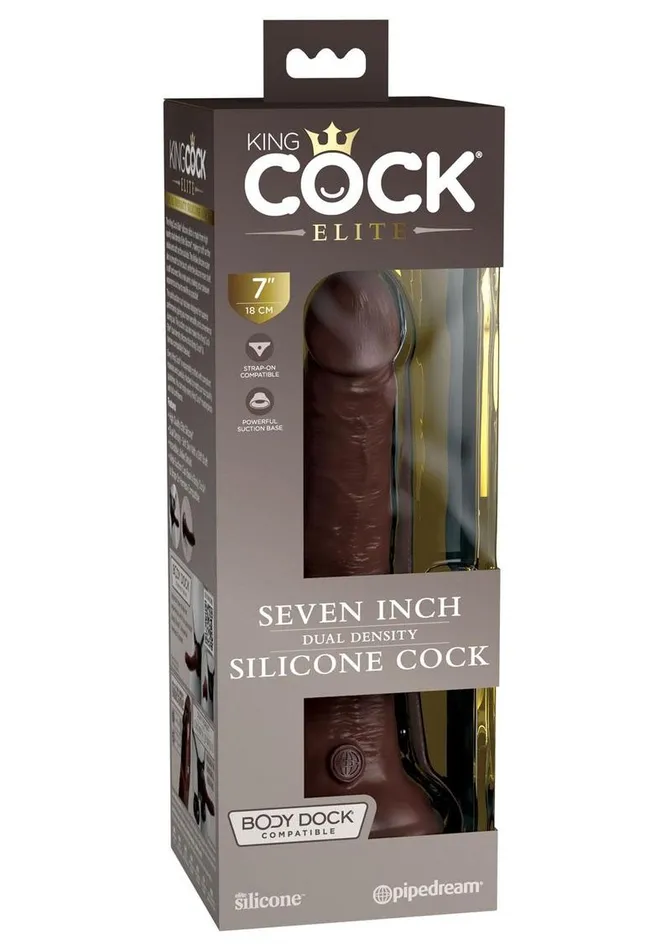 King Cock Female Sex Toys King Cock Elite Dual Density Silicone Dildo