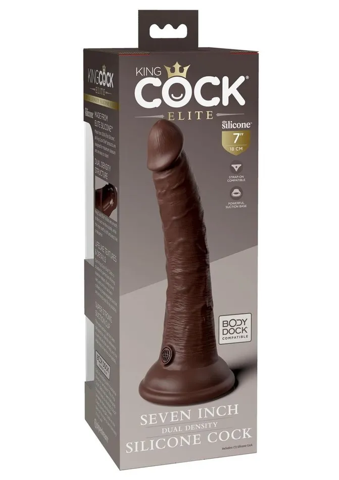 King Cock Female Sex Toys King Cock Elite Dual Density Silicone Dildo