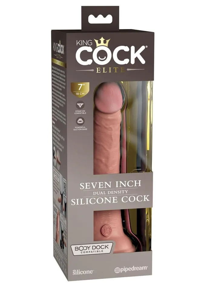King Cock Female Sex Toys King Cock Elite Dual Density Silicone Dildo