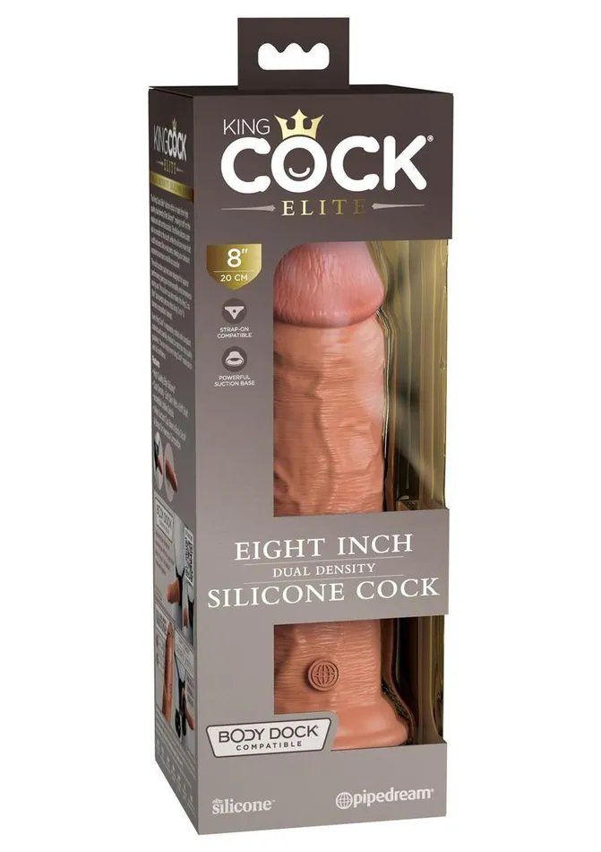 King Cock Female Sex Toys King Cock Elite Dual Density Silicone Dildo