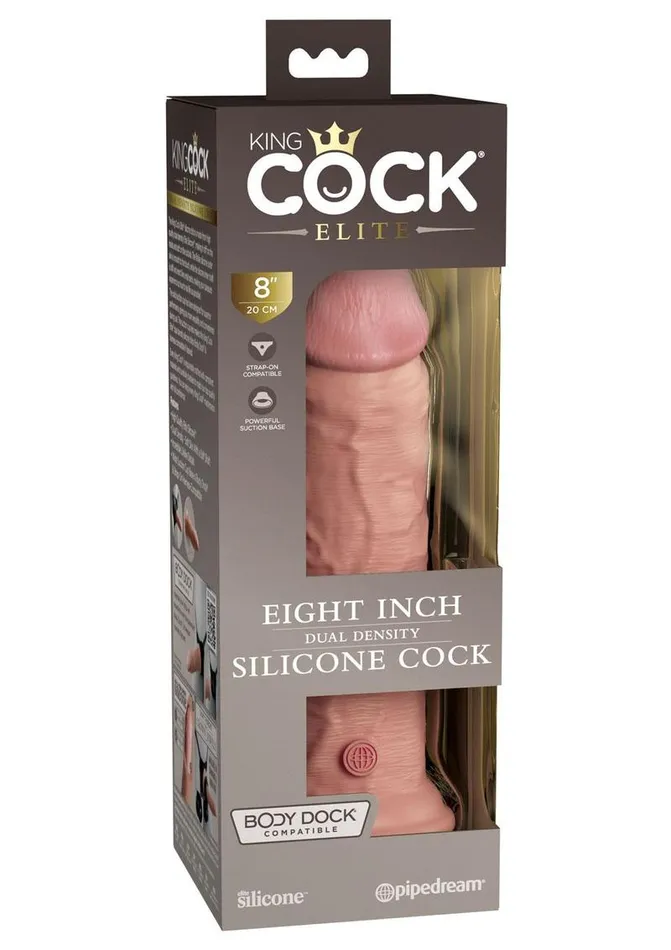 King Cock Female Sex Toys King Cock Elite Dual Density Silicone Dildo