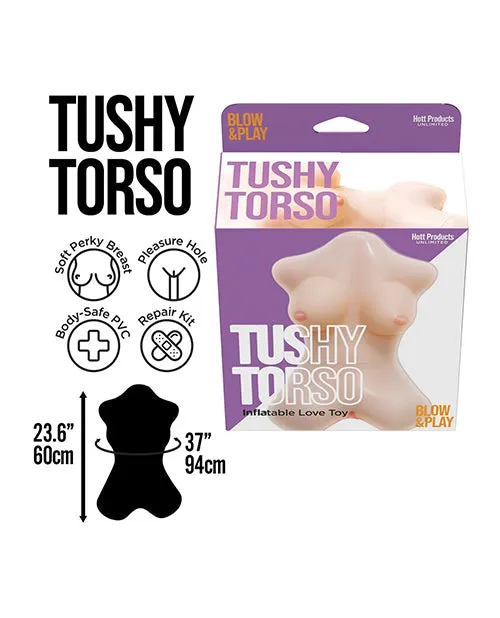 Male Sex Toys Hott Products Tushy Torso Blow Up Doll wVagina Hole