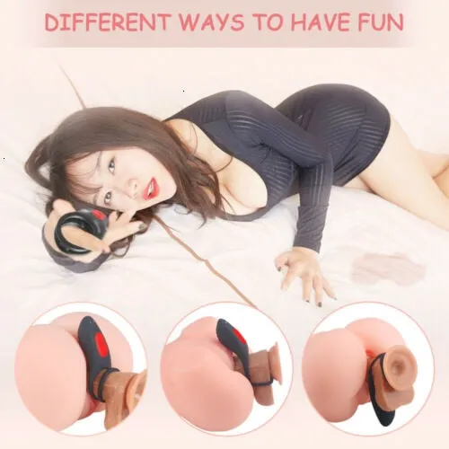 Male Sex Toys SHD 9 Vibration Stimulate Cock Dual Ring Penis Vagina Clit Men Couple