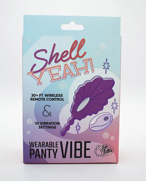 Natalies Toy Box Shell Yeah Remote Controlled Wearable Panty Vibrator Purple Like A Kitten Vibrators