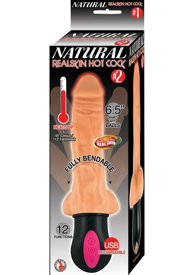 Natural Realskin Hot Cock 2 Rechargeable Warming Vibrator Natural Female Sex Toys Natural Realskin Hot Cock 2 Rechargeable Warming Vibrator Natural Female Sex Toys