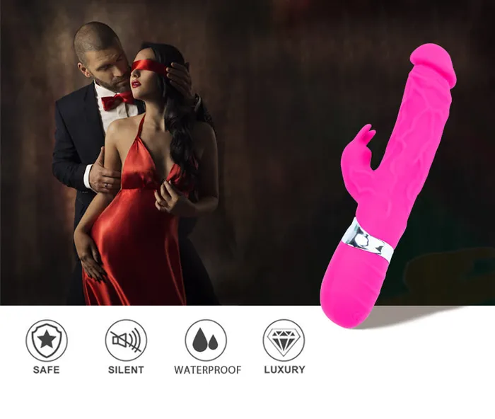 Onion Toy Female Sex Toys Silicone Vibrating Dildo with Rabbit Ears Clitoral Stimulator Onion Toy Female Sex Toys Silicone Vibrating Dildo with Rabbit Ears Clitoral Stimulator