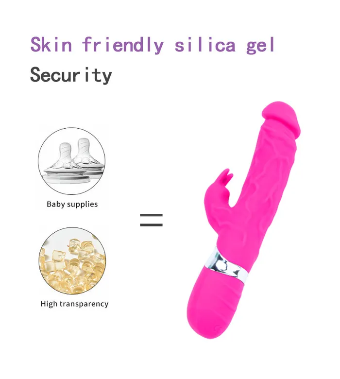 Onion Toy Female Sex Toys Silicone Vibrating Dildo with Rabbit Ears Clitoral Stimulator Onion Toy Female Sex Toys Silicone Vibrating Dildo with Rabbit Ears Clitoral Stimulator