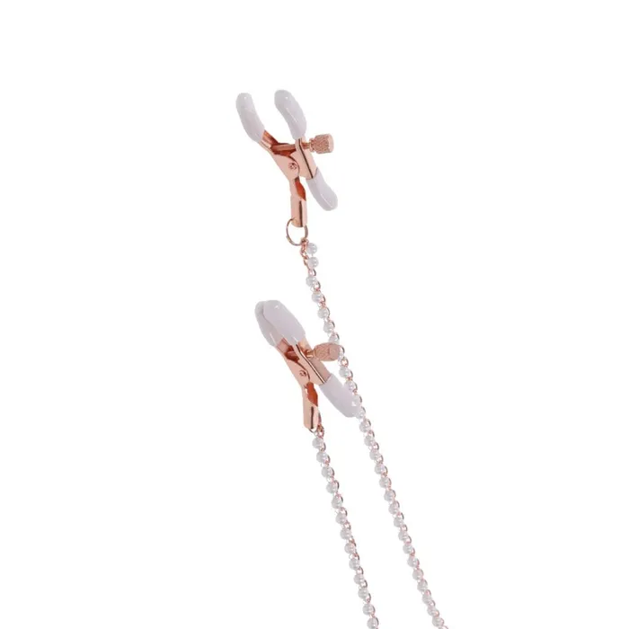 Peaches n Creame Collar with Nipple Clamps Sportsheets Female Sex Toys