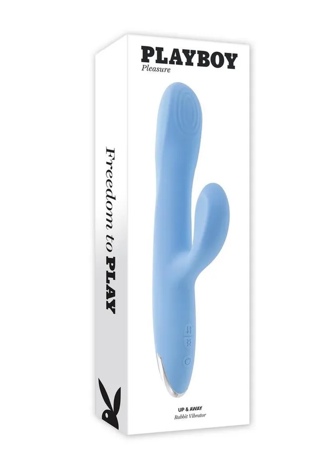 Playboy Up and Away Rechargeable Silicone Rabbit Vibrator Playboy Female Sex Toys